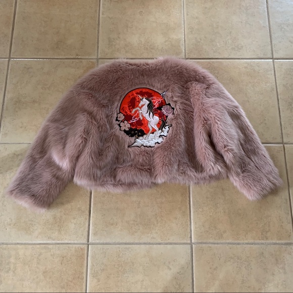Faux fur coat Nikki Minaj H&M collection - Picture 2 of 4